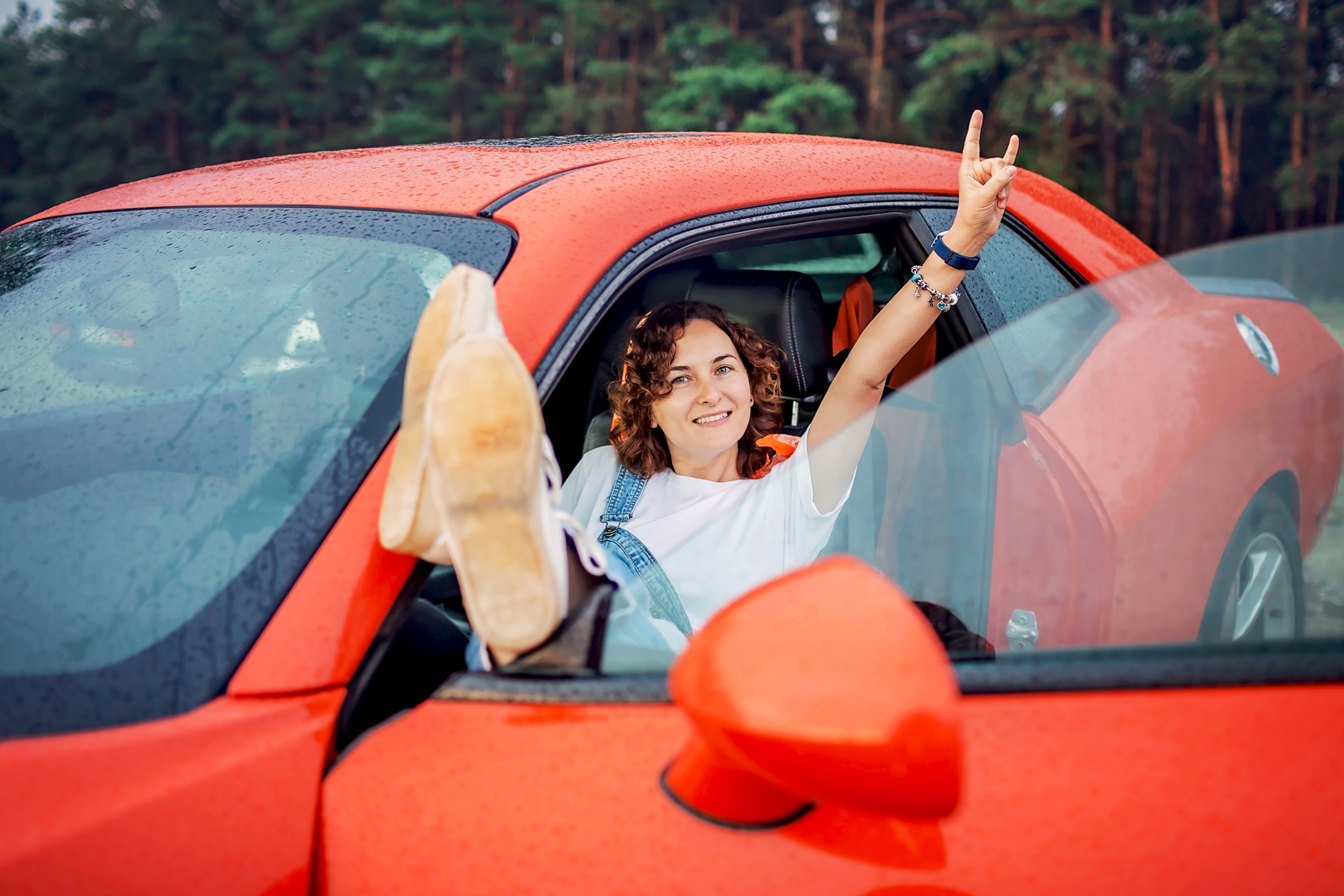 Orange car