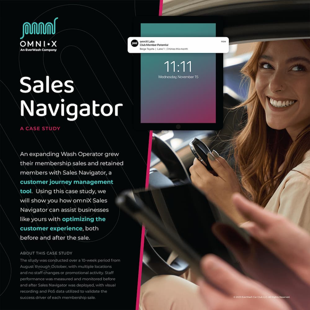 A page from omniX's Sales Navigator Case Study.